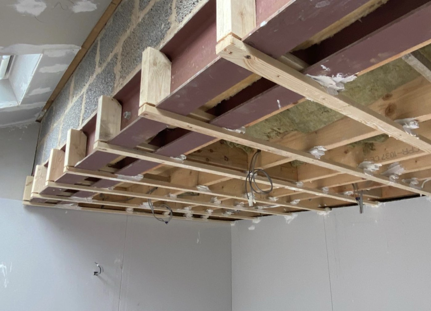 New ceiling joists and framing to a first floor